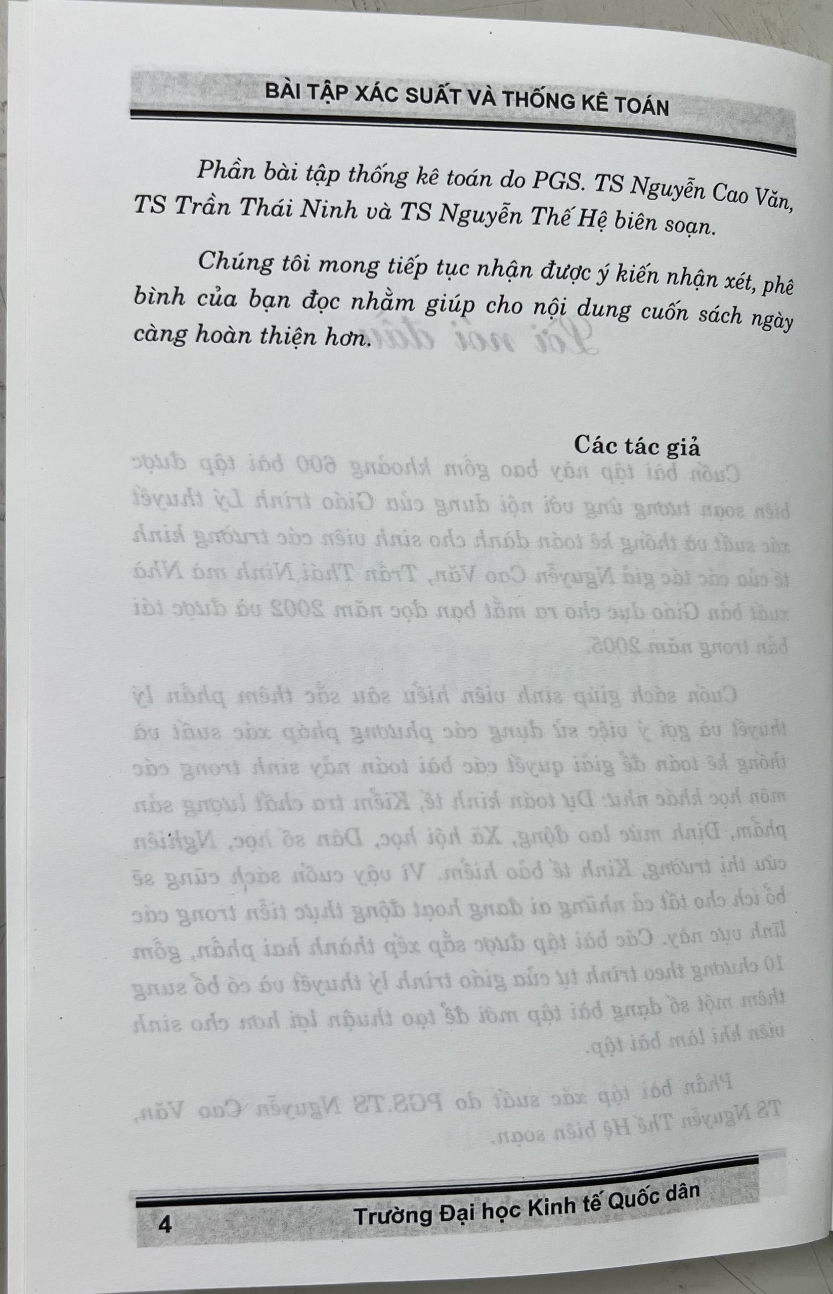 Sách - Bài tập xác suất &amp; thống kê toán (Tái bản lần thứ 5, có sửa chữa bổ sung)