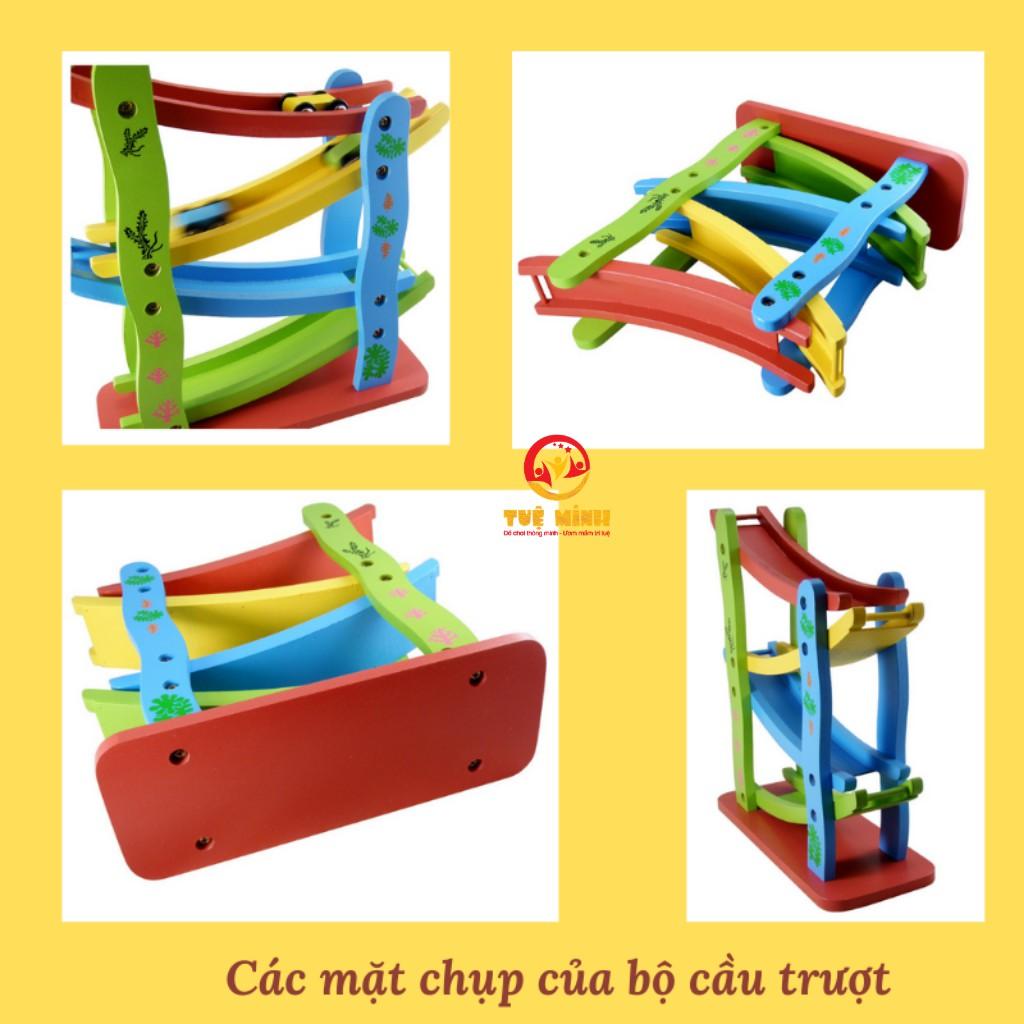 Đồ Chơi Xe Cầu Trượt Đồ Chơi Trẻ Em Xe Cầu Trượt 4 Tầng Cho Bé Yêu