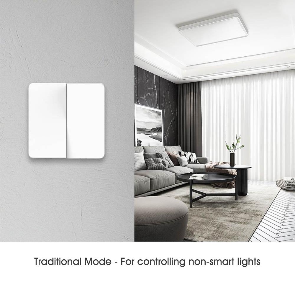 Xiaomi Mijia Wall Switch Compatible with Traditional and Smart Lights Three Buttons Control Wall Switch For Mijia