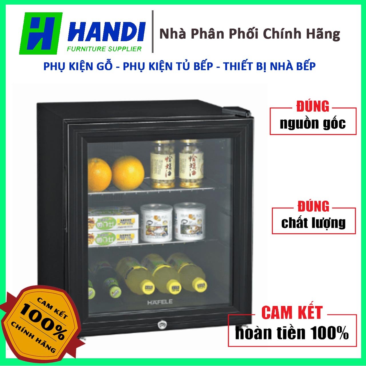 Tủ lạnh mini Hafele 568.27.257 (Cam kết hàng chính hãng)