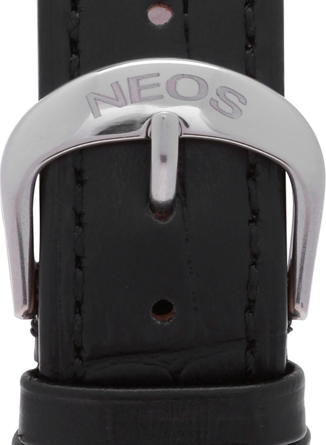 Đồng hồ Neos N-40679M nam dây da đen