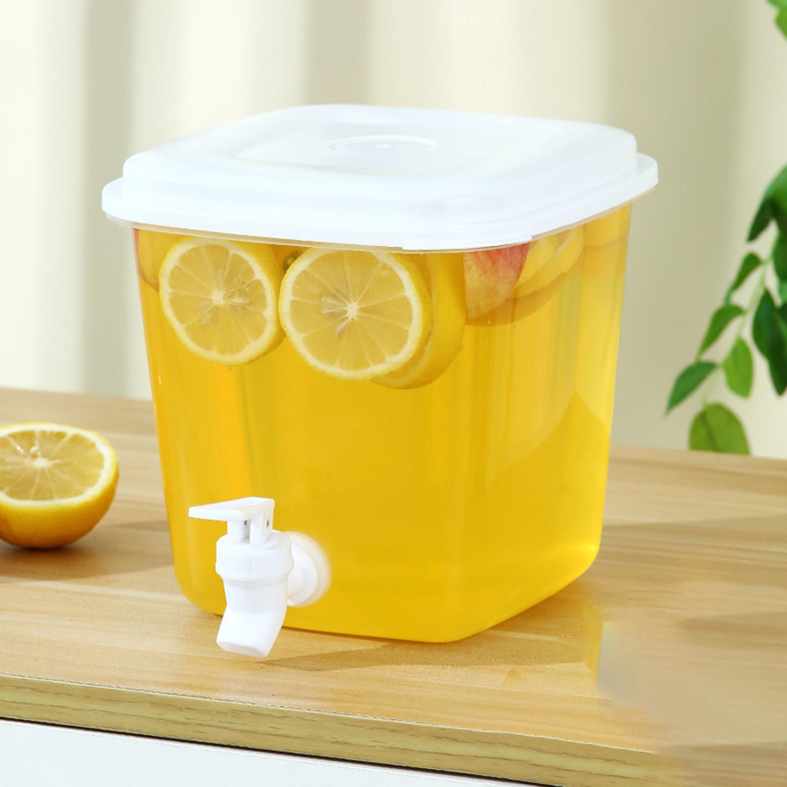 3.5L Large Capacity Cold Water Jug Refrigerator Kettle with Tap for Beverage
