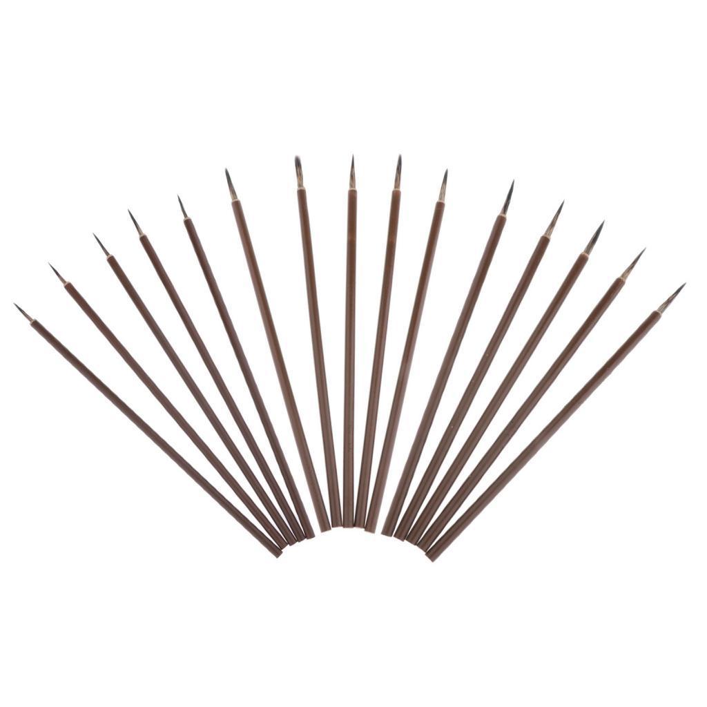 10 Pieces Artist Brushes Fine Brushes Detail Brushes Miniature Brushes Pointed Brush Set For Acrylic Painting Watercolor Nail Art