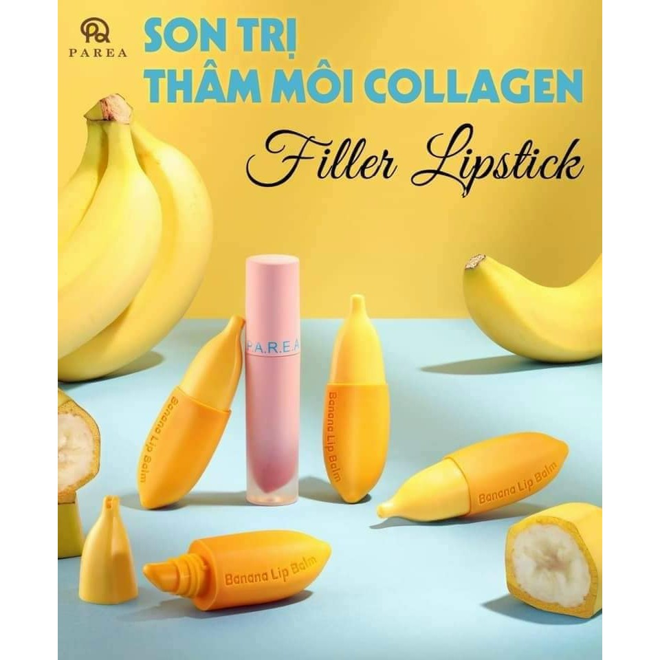 Son chuối hỗ trợ khử thâm môi filler collagen lipstick chính hãng
