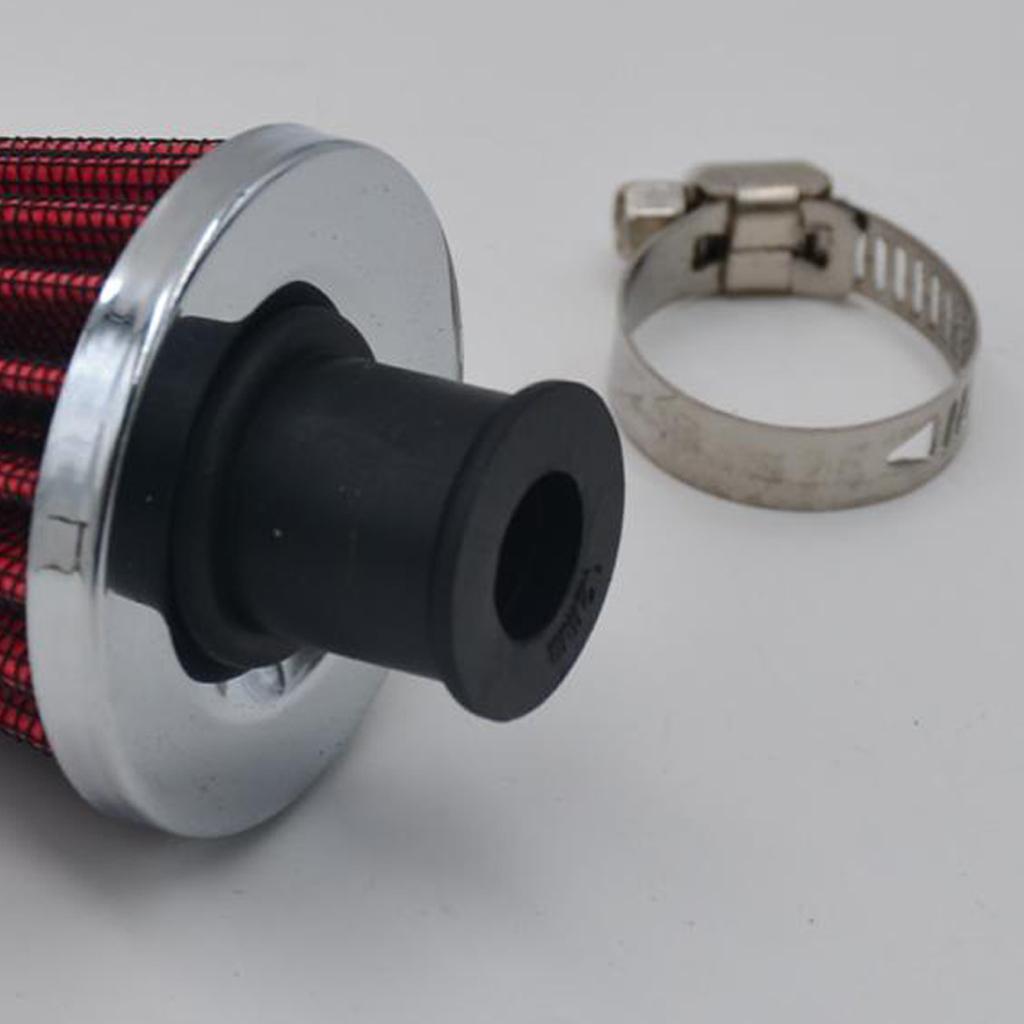 12mm Red Car Engine Cold Air Intake Filter Turbo Vent Breather Intake