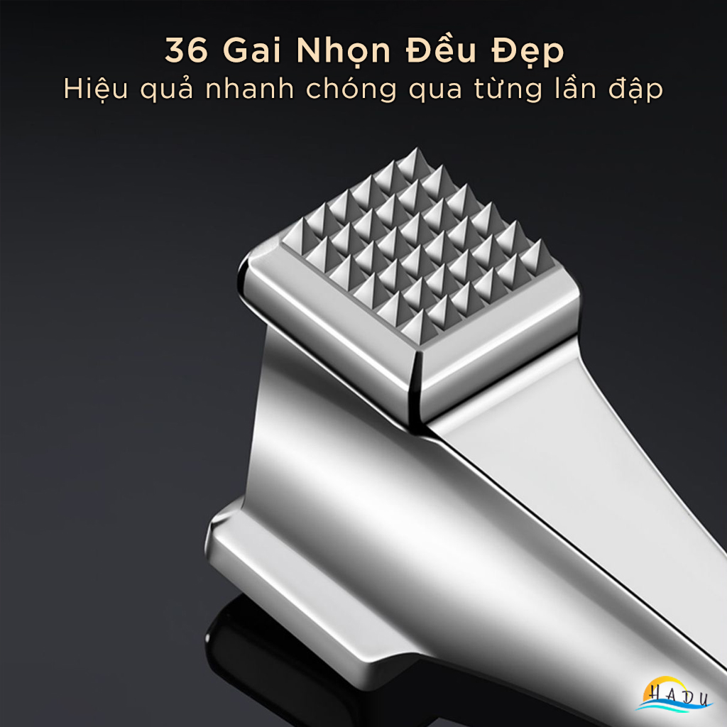 Búa Dần Đập Thịt Inox 304 Cao Cấp Đạt Chất Lượng LFGB Đức SSGP