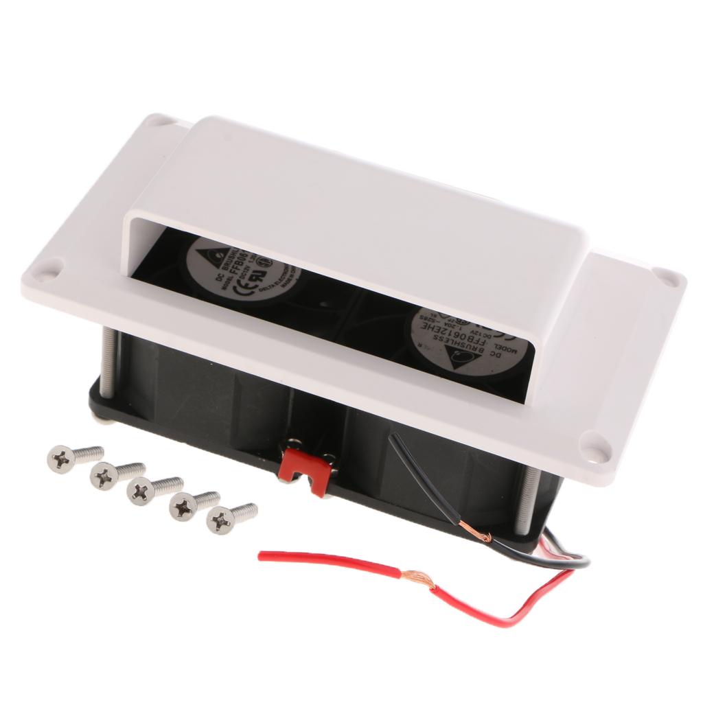 RV Caravan Motorhome Trailer Inner Side Air Vent Ventilation Exhaust Fan 12V