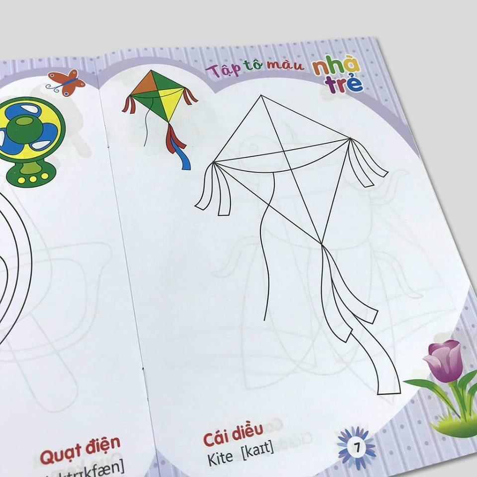 Bộ 8 set hình tô màu cho bé 8 chủ đề