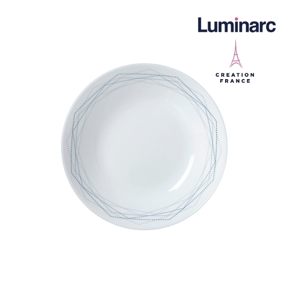 Bộ 6 Đĩa Sâu Thuỷ Tinh Luminarc Diwali Marble 20cm - LUDIP3762