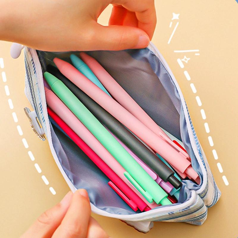 Túi Đựng Bút Bằng Vải Canvas Thiết Kế Đơn Giản Phong Cách Nhật Bản Dành Cho Học Sinh