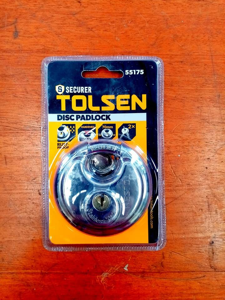 Ổ KHÓA TRÒN 70mm TOLSEN 55175  - HÀNH CHÍNH HÃNG