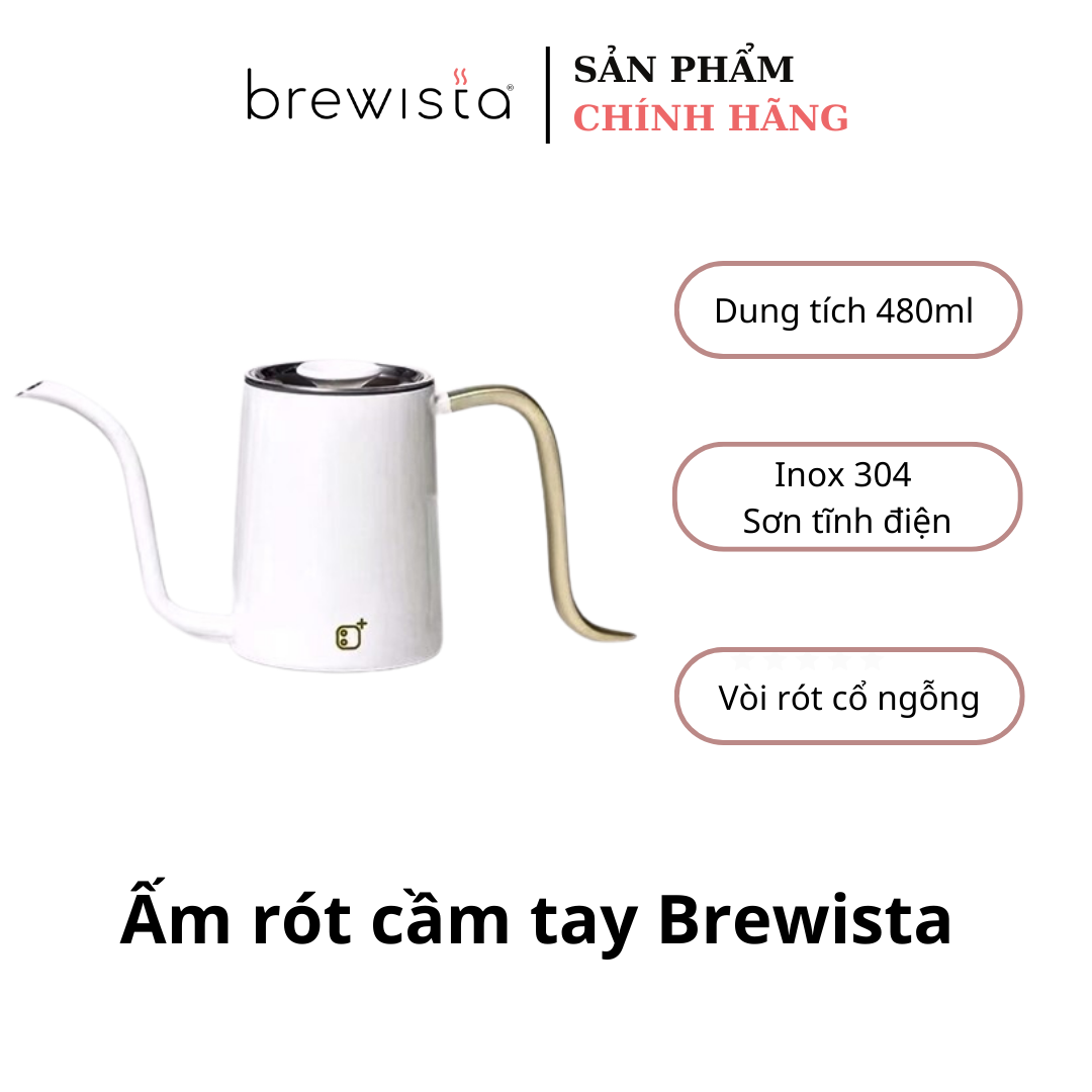 Ấm rót chuyên dụng pha chế cafe B+ Pour Over Pot - 480ml - Chính hãng Brewista