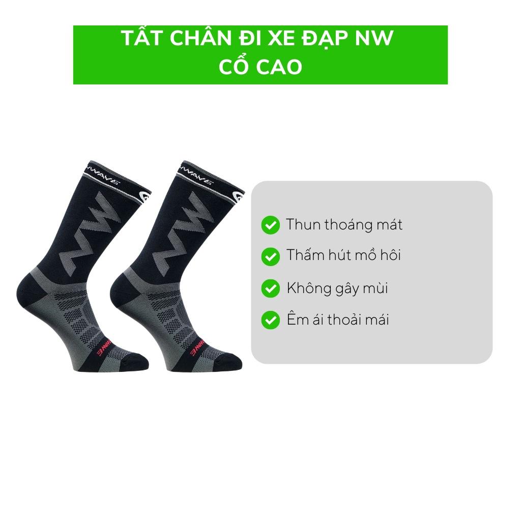 Tất chân đi xe đạp NW Cổ cao