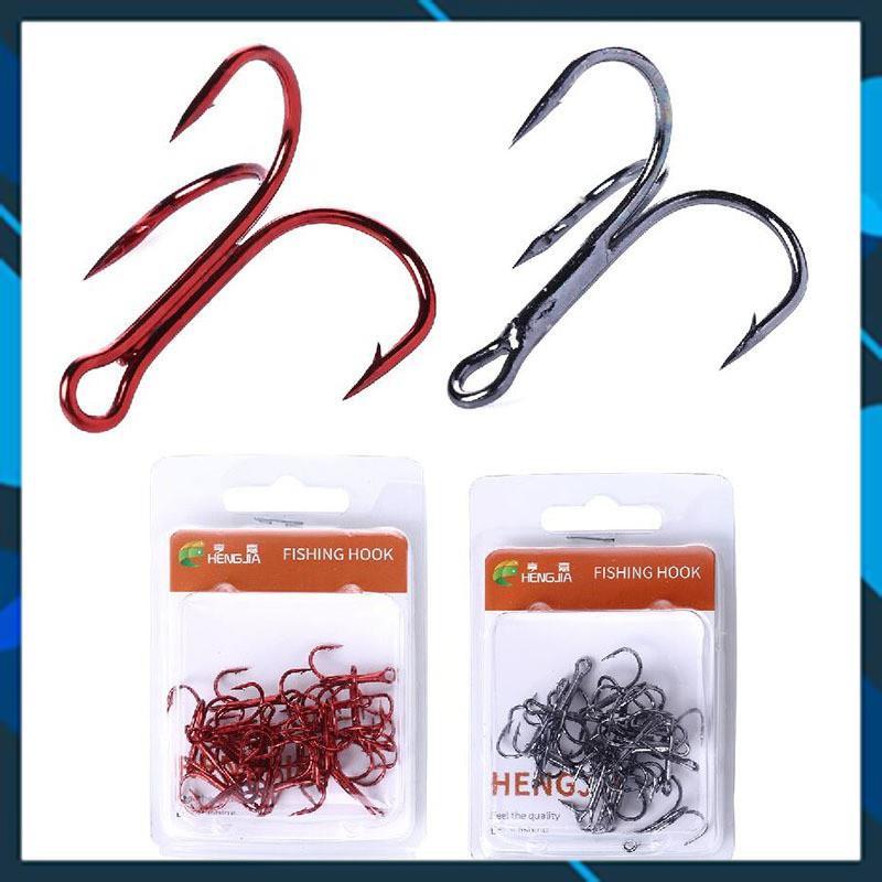 Set 20 Lưỡi câu 3 tiêu 4-6-8-10,Chuyên Đồ Câu Lure lưỡi câu cá 3 tiêu,cần câu lure