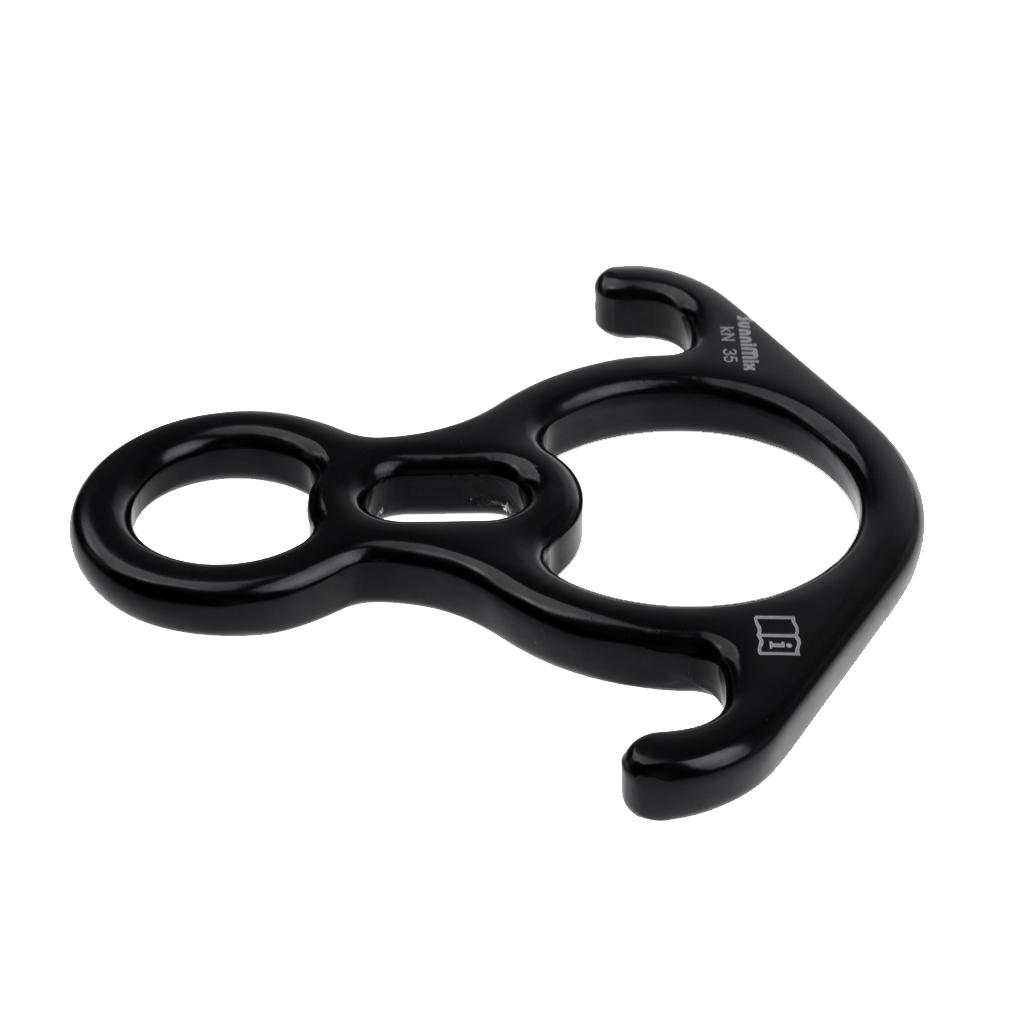 35KN Large Figure 8 Ring Rope Descender Belay Device Rappelling   Gear