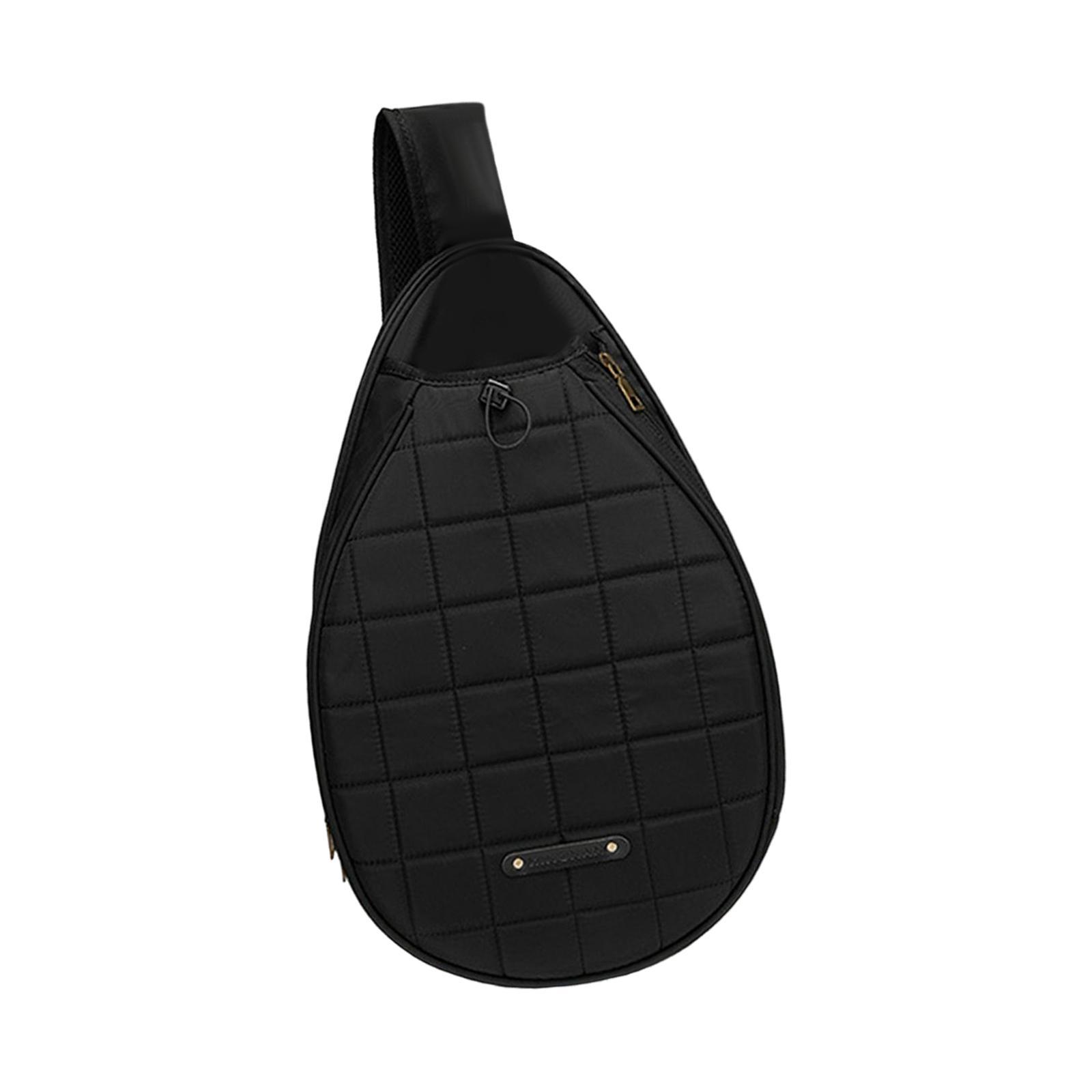 Tennis Racket Shoulder Bag Outdoors Sports Accessories Pocket Mesh Organizer