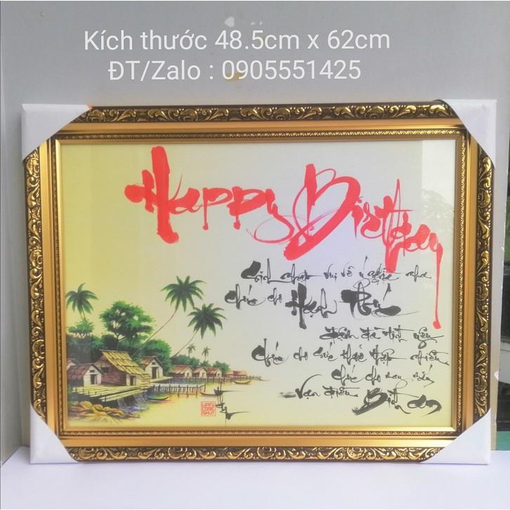 Quà tặng sinh nhật/ Tranh thư pháp mừng sinh nhật.