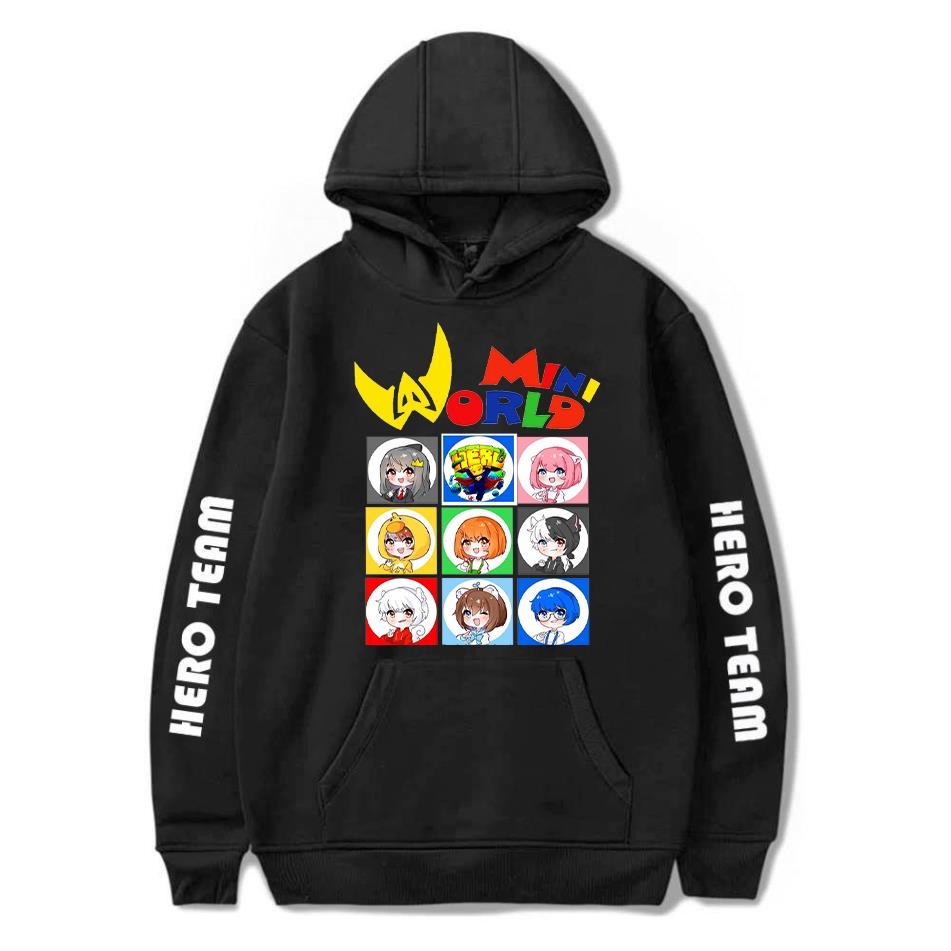 Sale Hot BST Áo HOODIE HERO TEAM - MINI WORLD chất nỉ cotton kèm quà tặng bịt mặt