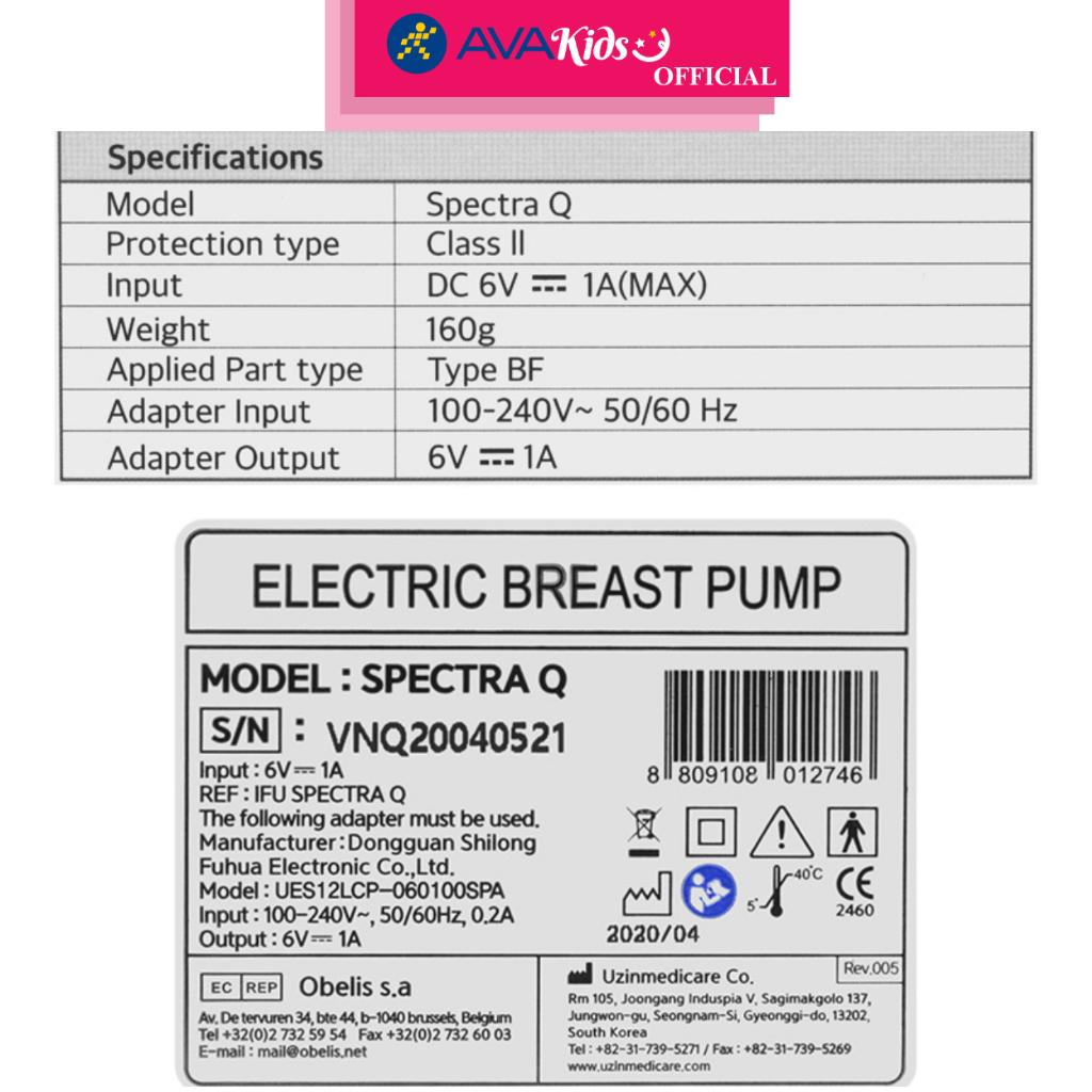 Máy hút sữa điện đơn Spectra Q - Hàng Chính Hãng