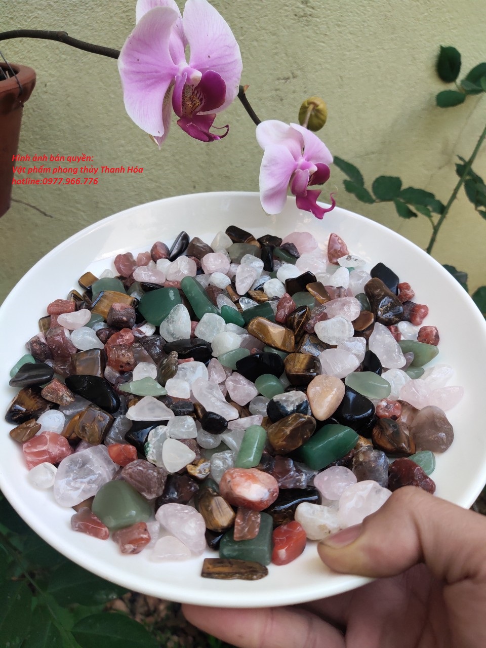 Thạch Anh Vụn Ngũ Sắc Tự Nhiên
