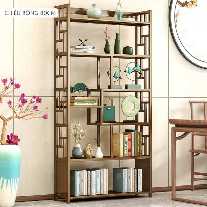 Kệ gỗ trang trí phòng khách, làm vách ngăn, kệ tủ trưng bày, tủ kệ decor phòng khách, phòng ngủ