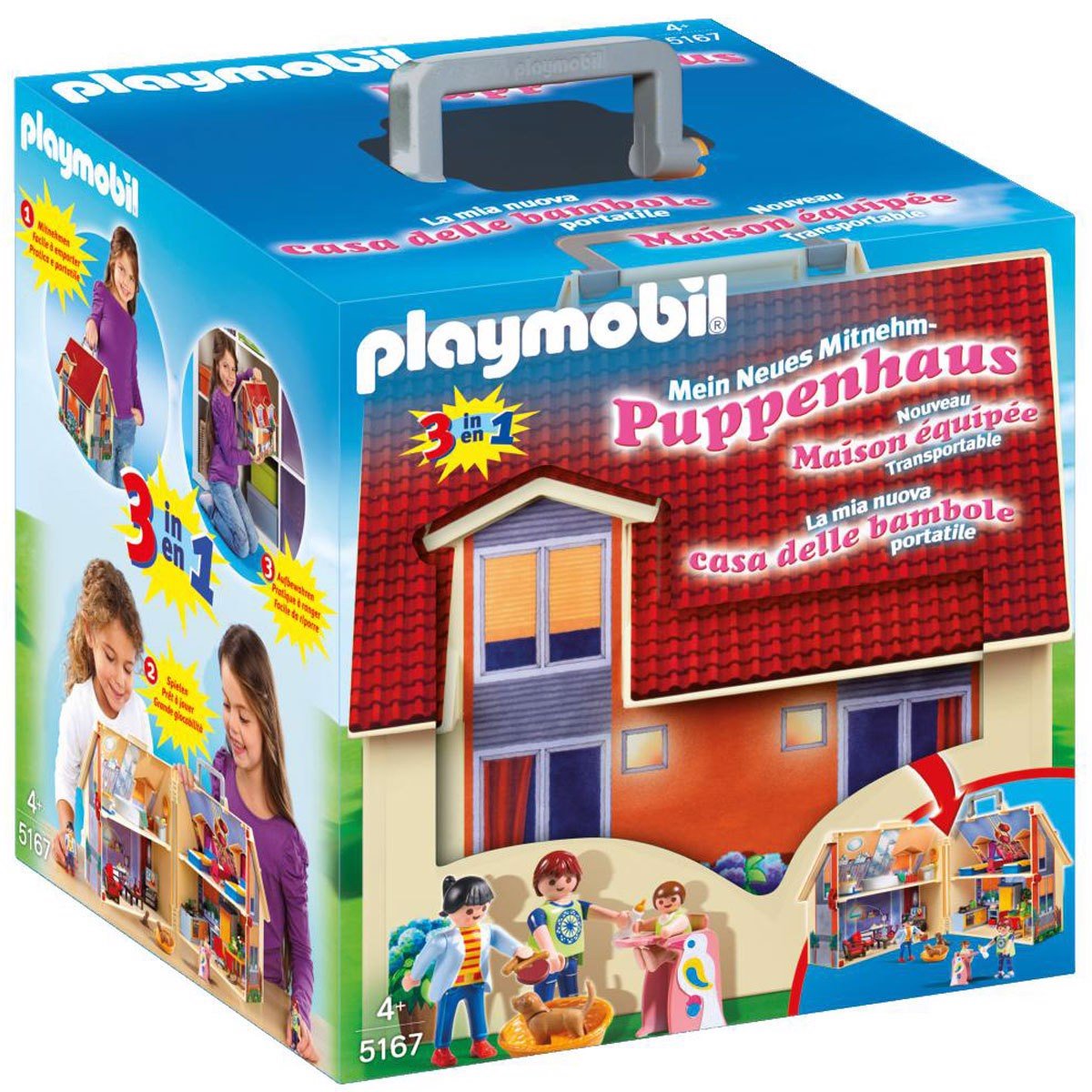 Đồ chơi nhập vai Playmobil NHÀ BÚP BÊ XÁCH TAY