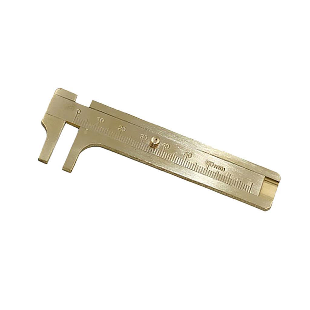 Mua Measurement Tool Pocket Brass Sliding Gauge Vernier 80mm Single Scale