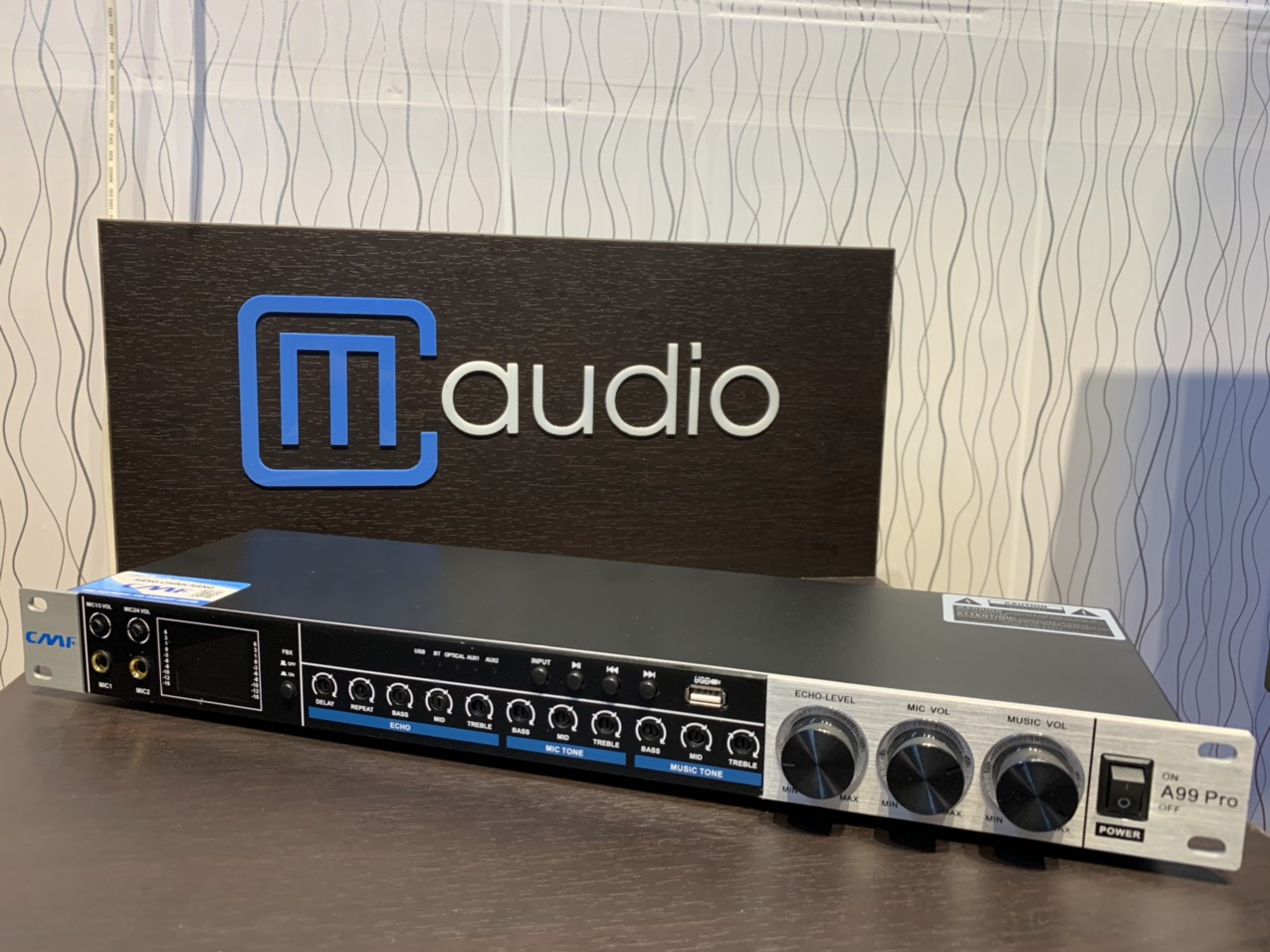 Vang cơ CMAUDIO Model A99pro hàng chính hãng nhập khẩu 2023,có điều khiển,tặng kèm jax canon