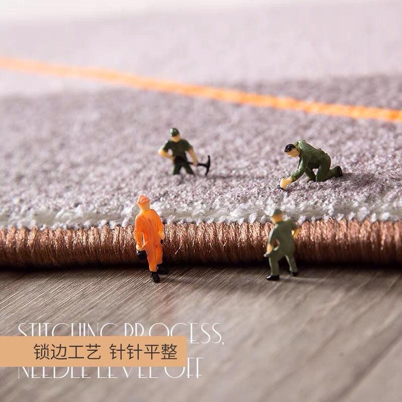 Thảm lông lót sàn hình tròn sang trọng