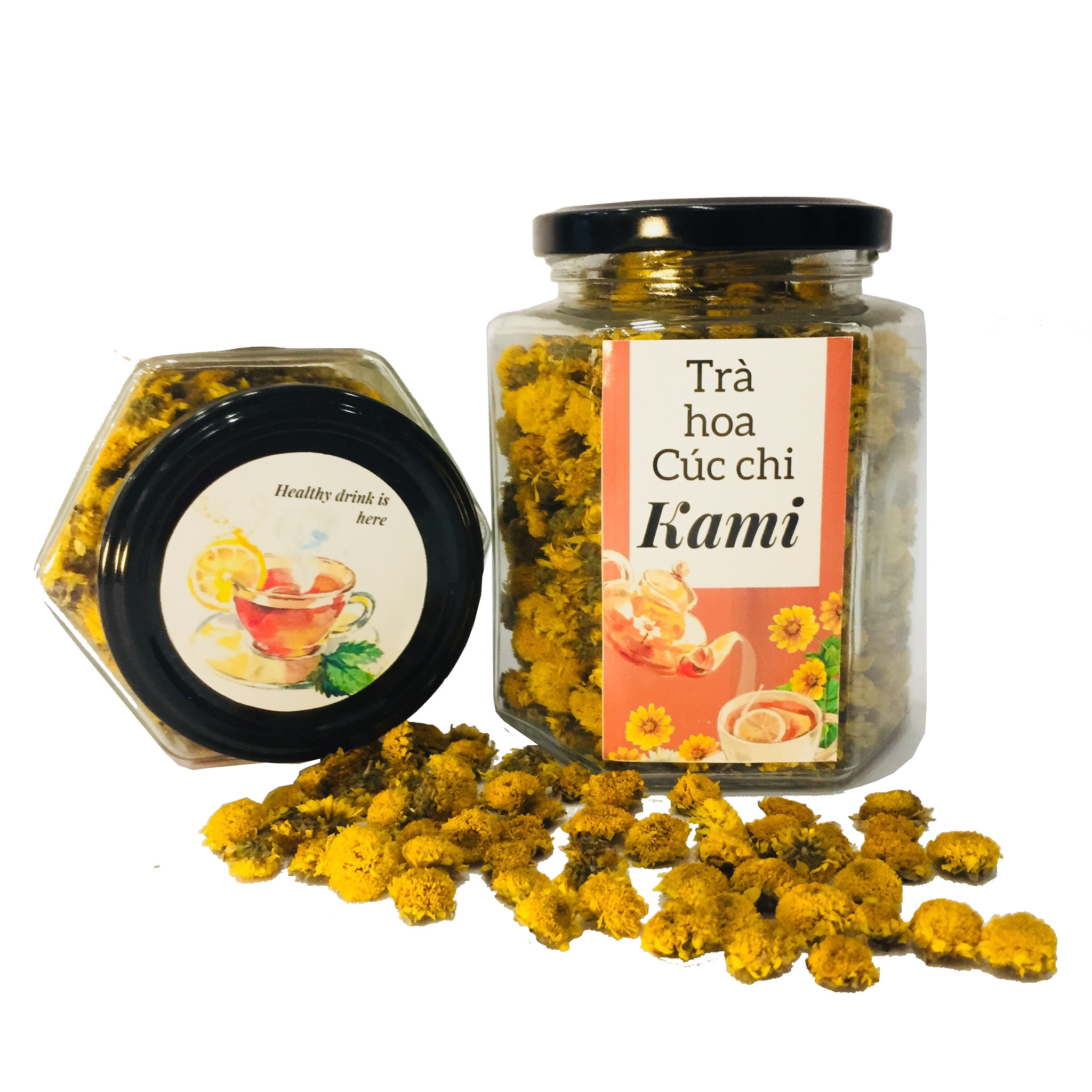 Trà hoa cúc chi Kami sấy lạnh – Cải thiện thị lực, thanh nhiệt, giải độc cơ thể