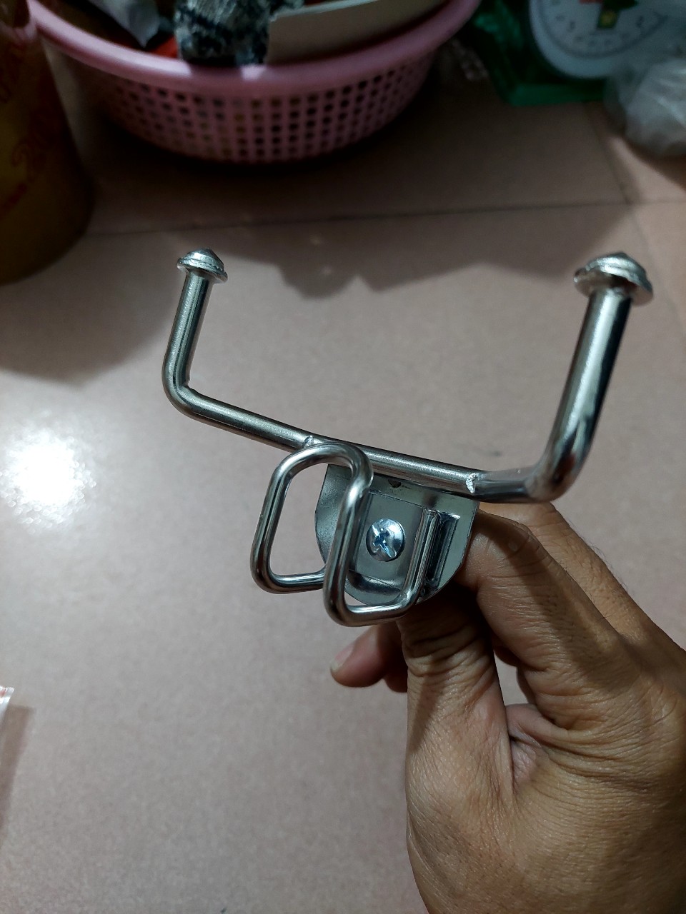 COMBO Móc treo đồ xe máy Vario Vision và móc u inox 304 xi titan 7 màu và màu trắng gắn nhiều xe máy