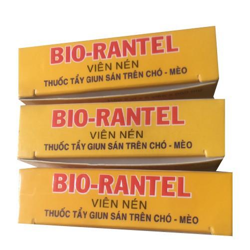 Sổ giun chó mèo BIO RANTEL- hộp 10 viên