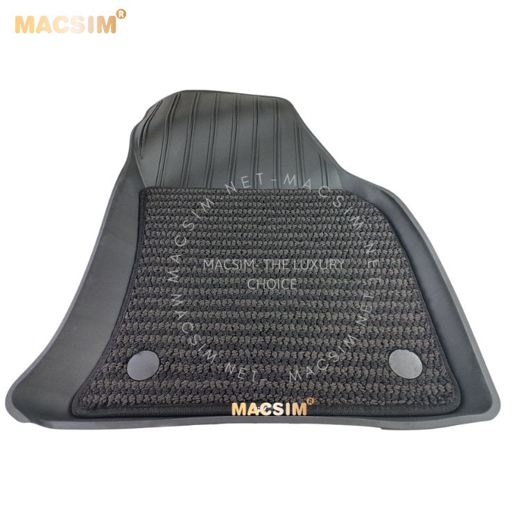 Thảm lót sàn ô tô 2 lớp cao cấp dành cho xe Audi Q3 2019-2022 nhãn hiệu Macsim 3W chất liệu TPE