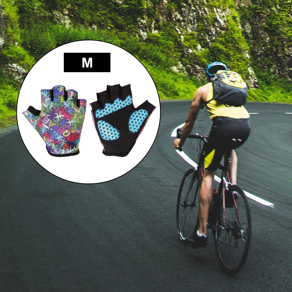 Half Finger Short Padded Gloves Fingerless Bike Outdoor Sports Gym