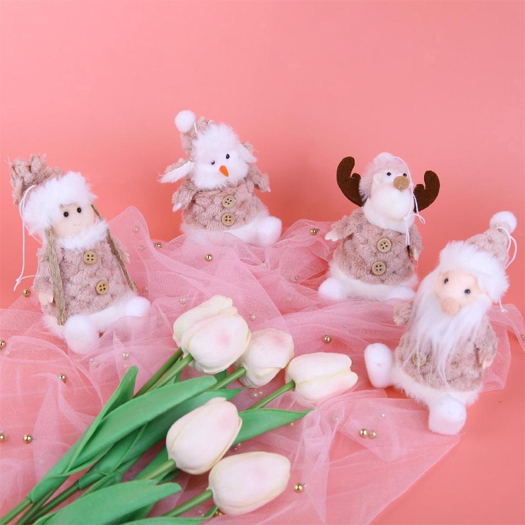 Búp bê nhồi bông thiên thần dễ thương làm đồ chơi/trang trí cây thông Giáng sinh
