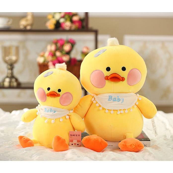 GẤU BÔNG VỊT MÁ HỒNG BABY (35 CM) GB42 (MÀU VÀNG)