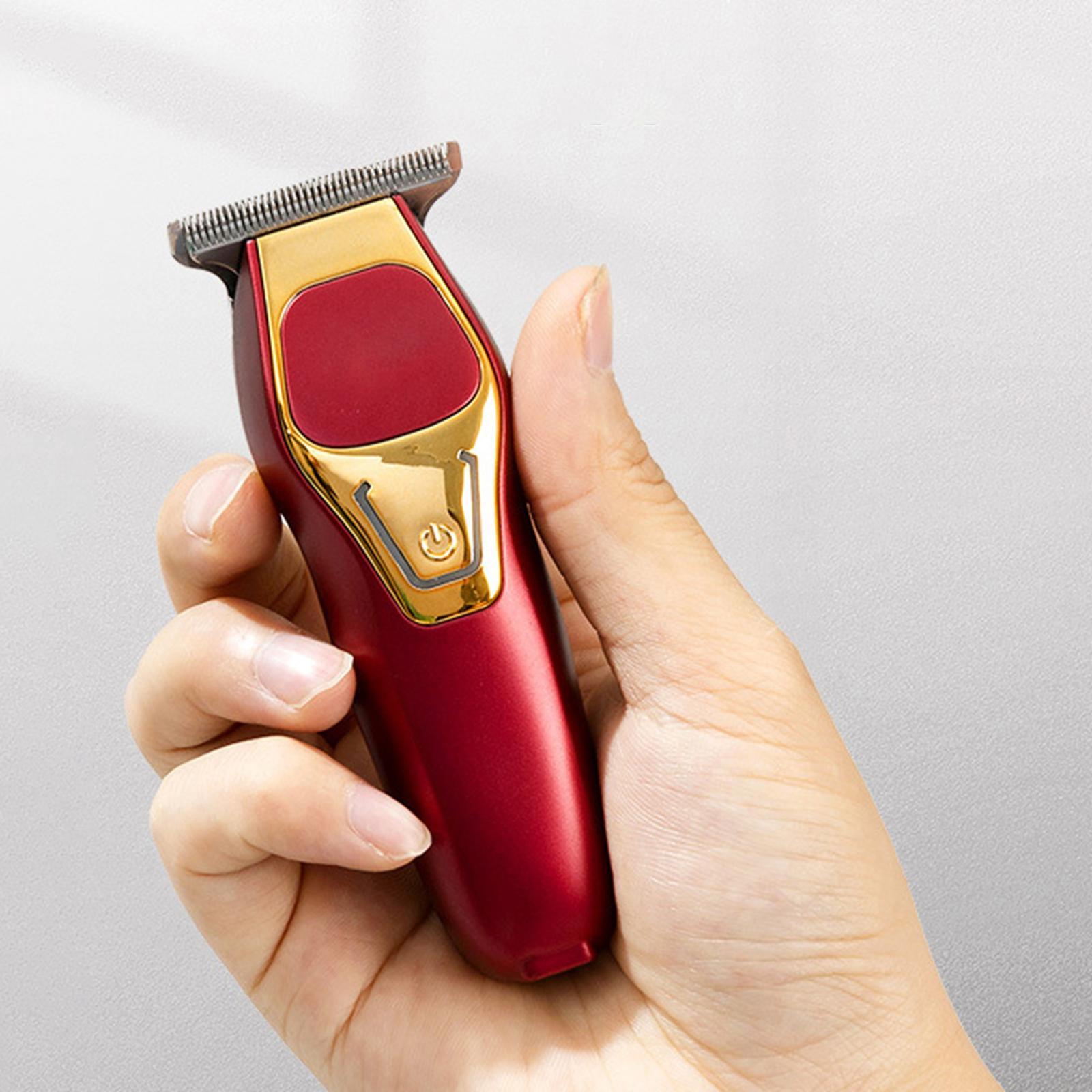 Electric Men's hair Beard USB Charging Grooming Red