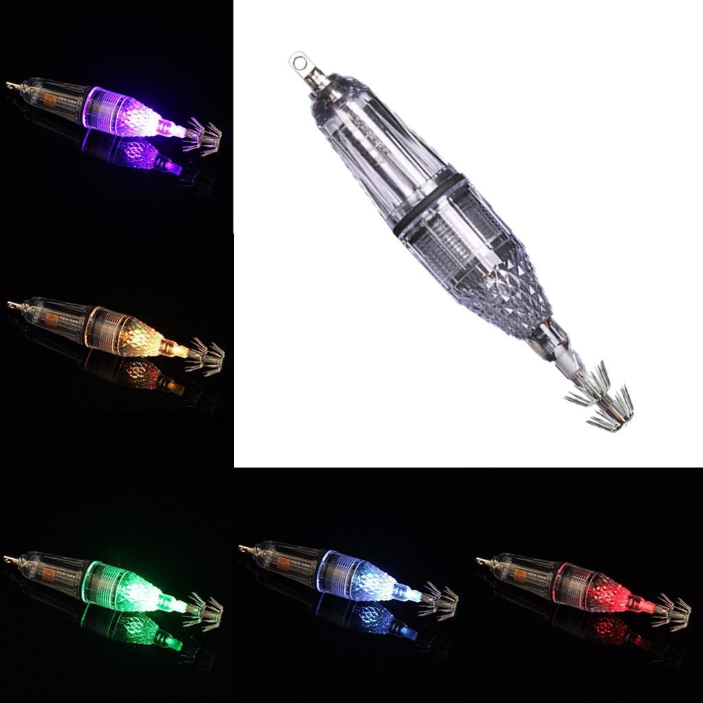 3 Pieces Luminous Octopus Squid Jig Hook 12cm Saltwater Fishing Lure Bait