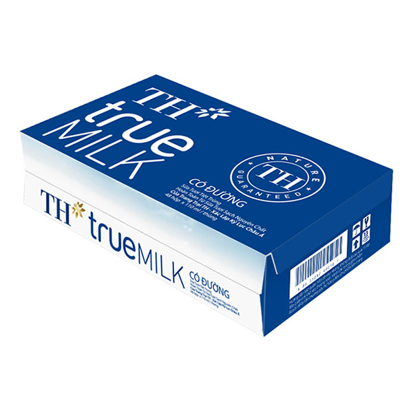 Thùng 48 Hộp Sữa Tươi Tiệt Trùng Có Đường TH True Milk (110ml/Hộp)