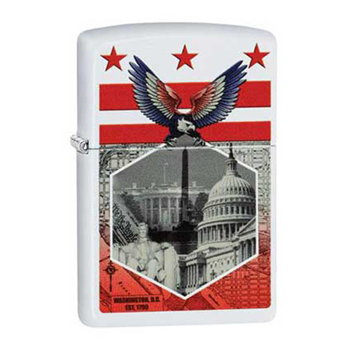 Bật Lửa Zippo 29084 Washington Dc White Matte