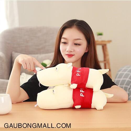 Chó Puco mini lè lưỡi chất liệu hạt xốp và than hoạt tính