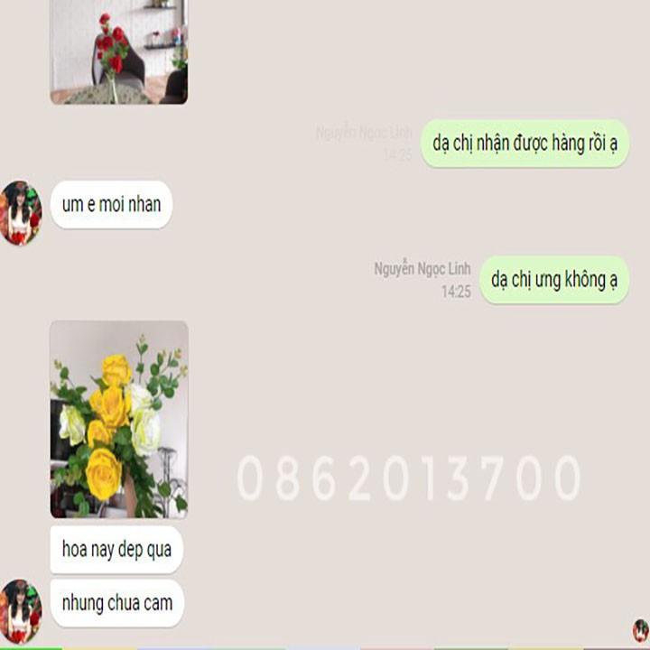 Hoa giả - Hoa Hồng Nhung Havi 1 bông , trang trí bền, đẹp, ảnh thật