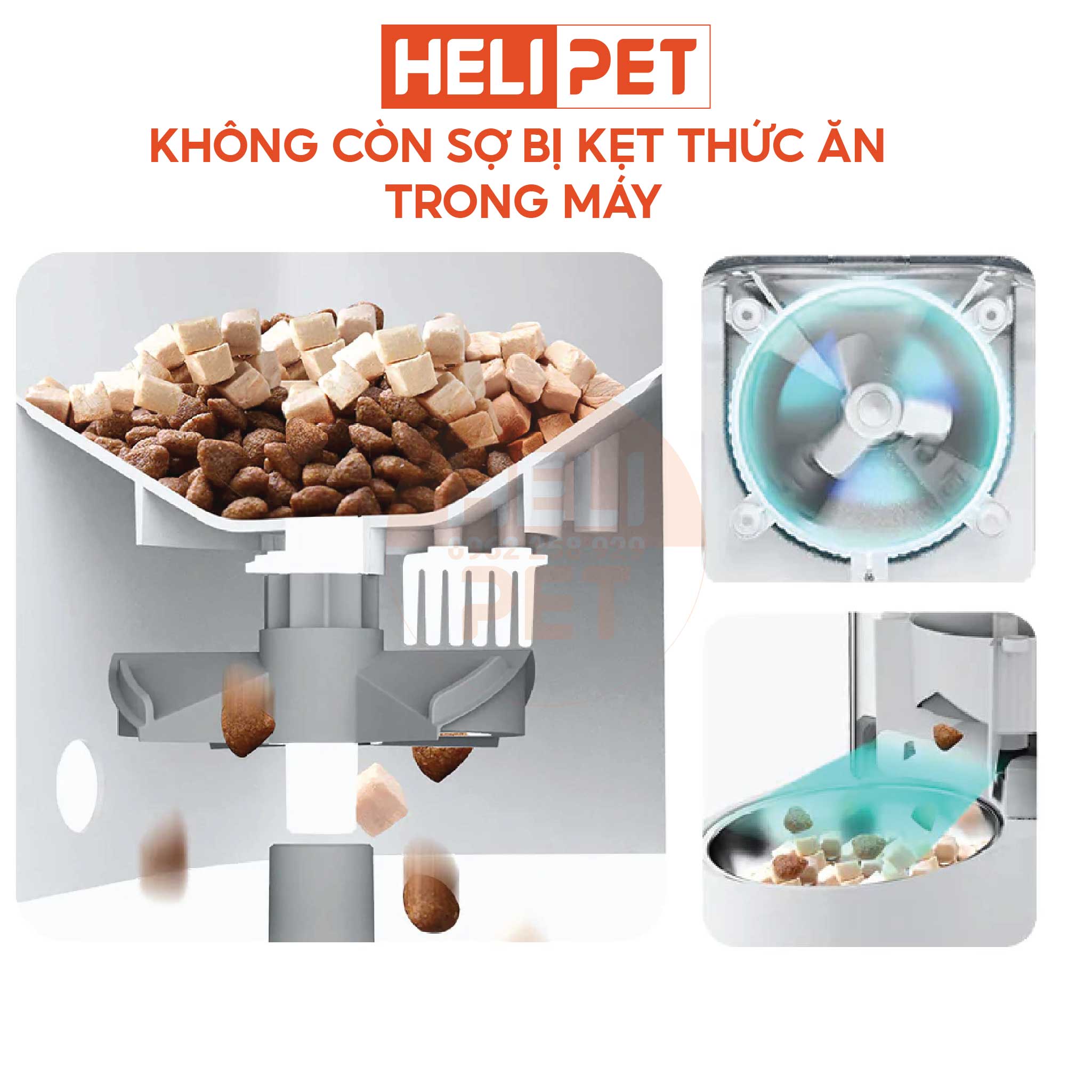 Máy Cho Ăn Tự Động Petkit Máy Cho Chó Mèo Ăn Fresh Element Solo- HeLiPet