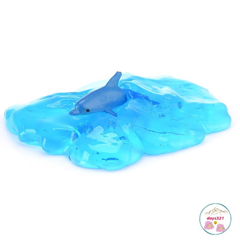 Slime NƯỚC BIỂN ĐẠI DƯƠNG XANH NGÁT màu cực đẹp Đồ chơi hũ slam chất nhờn ma quái squishy