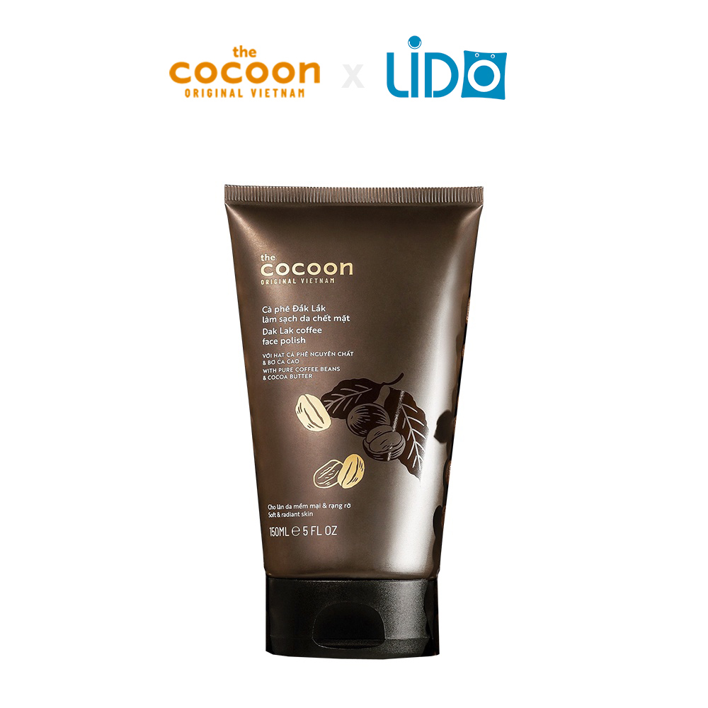 Cà phê Đắk Lắk làm sạch da chết mặt cocoon 150ml (Dak Lak coffee face polish)