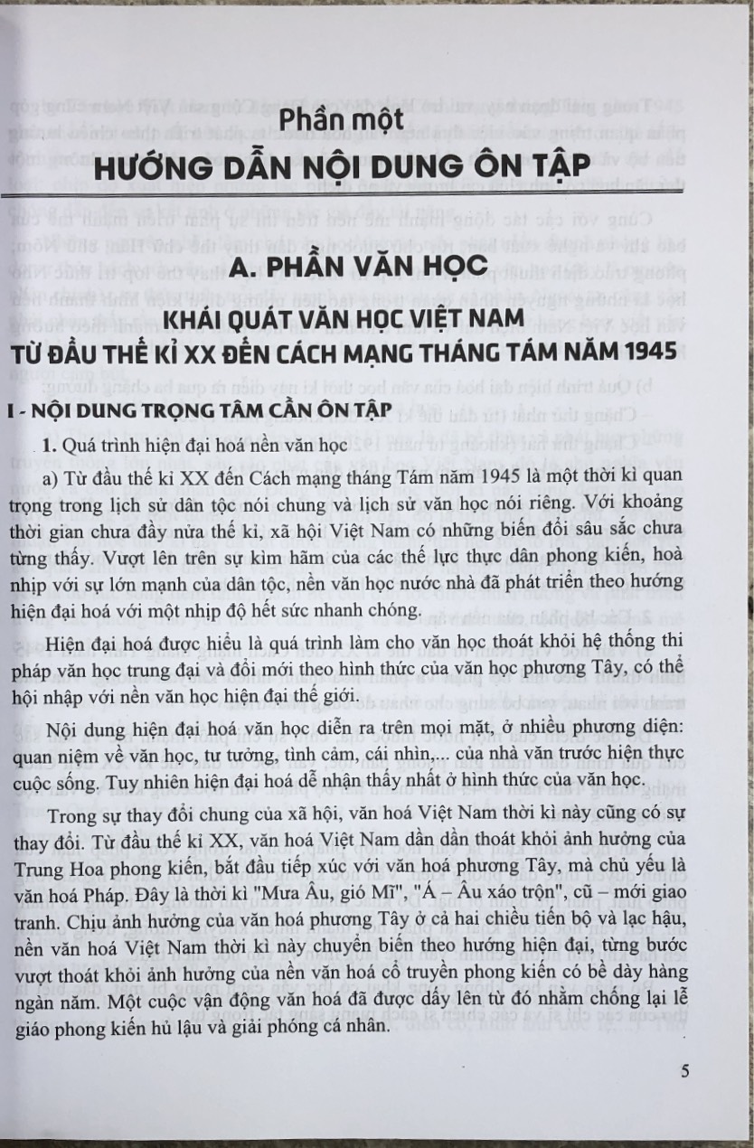 Hướng dẫn ôn tập kì thi trung học phổ thông quốc gia năm học 2019 - 2020 môn Ngữ Văn