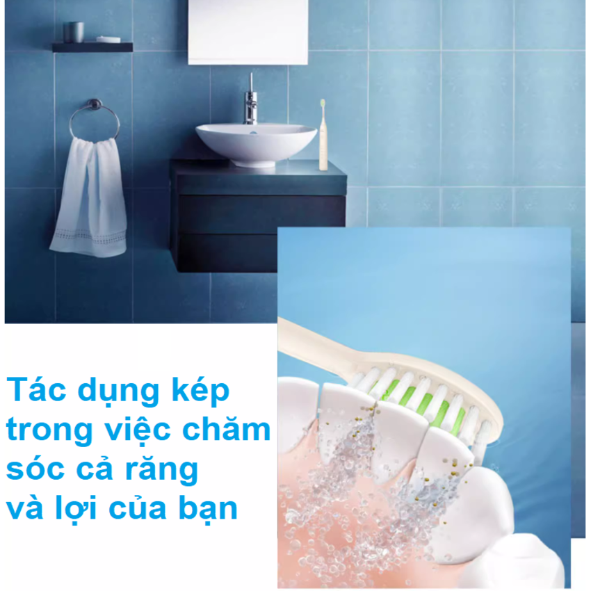 Bàn chải đánh răng điện, tích hợp 5 chế độ làm sạch Series 3200 Thương hiệu Hà Lan cao cấp Philips Sonicare HX2471 - HÀNG NHẬP KHẨU