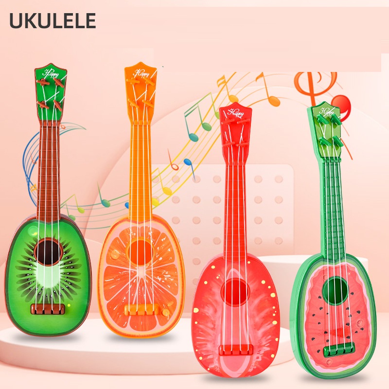 Đàn Ukulele Mini Hình Trái Cây Cho Bé Đàn Guitar Đồ Chơi Mini Mô Phỏng Trái Cây Đàn Ukulele Trẻ Em Siêu Nhẹ – Thiết Kế Trái Cây Ngộ Nghĩnh Đồ Chơi Âm Nhạc Cho Bé – Đàn Trái Cây 4 Dây Đàn Guitar Mini Hình Trái Cây – Dành Cho Bé Từ 3 Tuổi