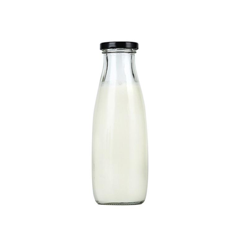 Chai thủy tinh nắp thiếc 500ml, đựng sữa, sinh tố, nước ép trái cây