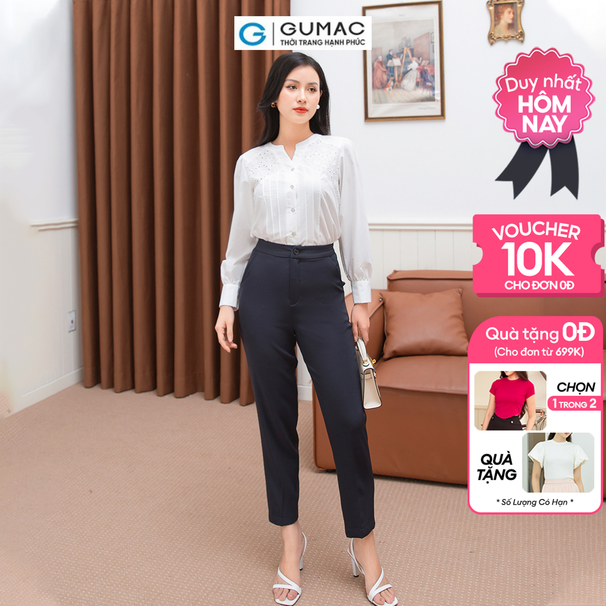 Quần tây cơ bản GUMAC QD09036
